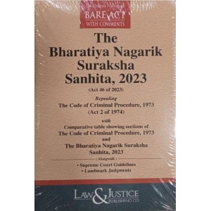 Law & Justice Publishing Co's  The Bharatiya Nagarik Suraksha Sanhita,2023 Bare Act 2024